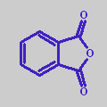 Chemical structure of phthalic anhydride